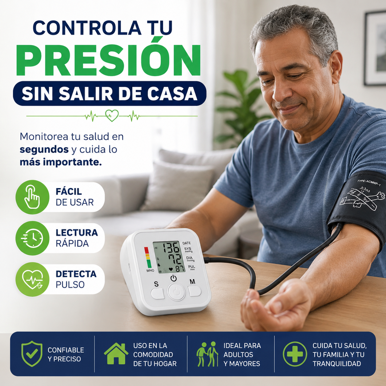 HeartTrack™ / Monitoreo práctico para cuidar tu salud