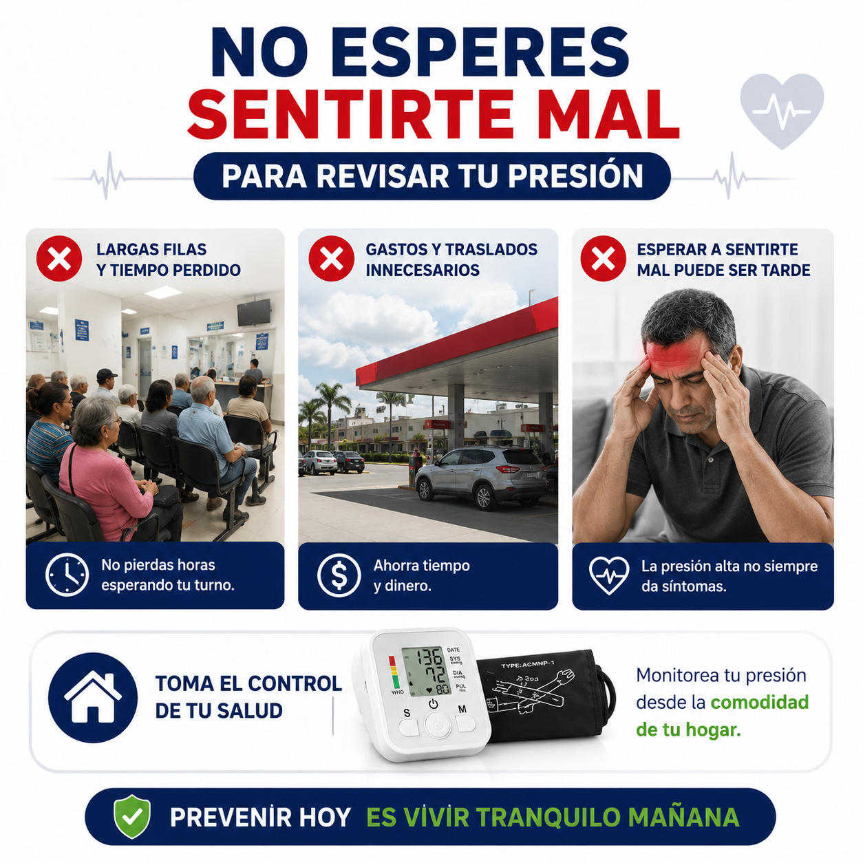 HeartTrack™ / Monitoreo práctico para cuidar tu salud