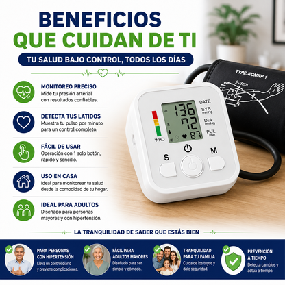 HeartTrack™ / Monitoreo práctico para cuidar tu salud