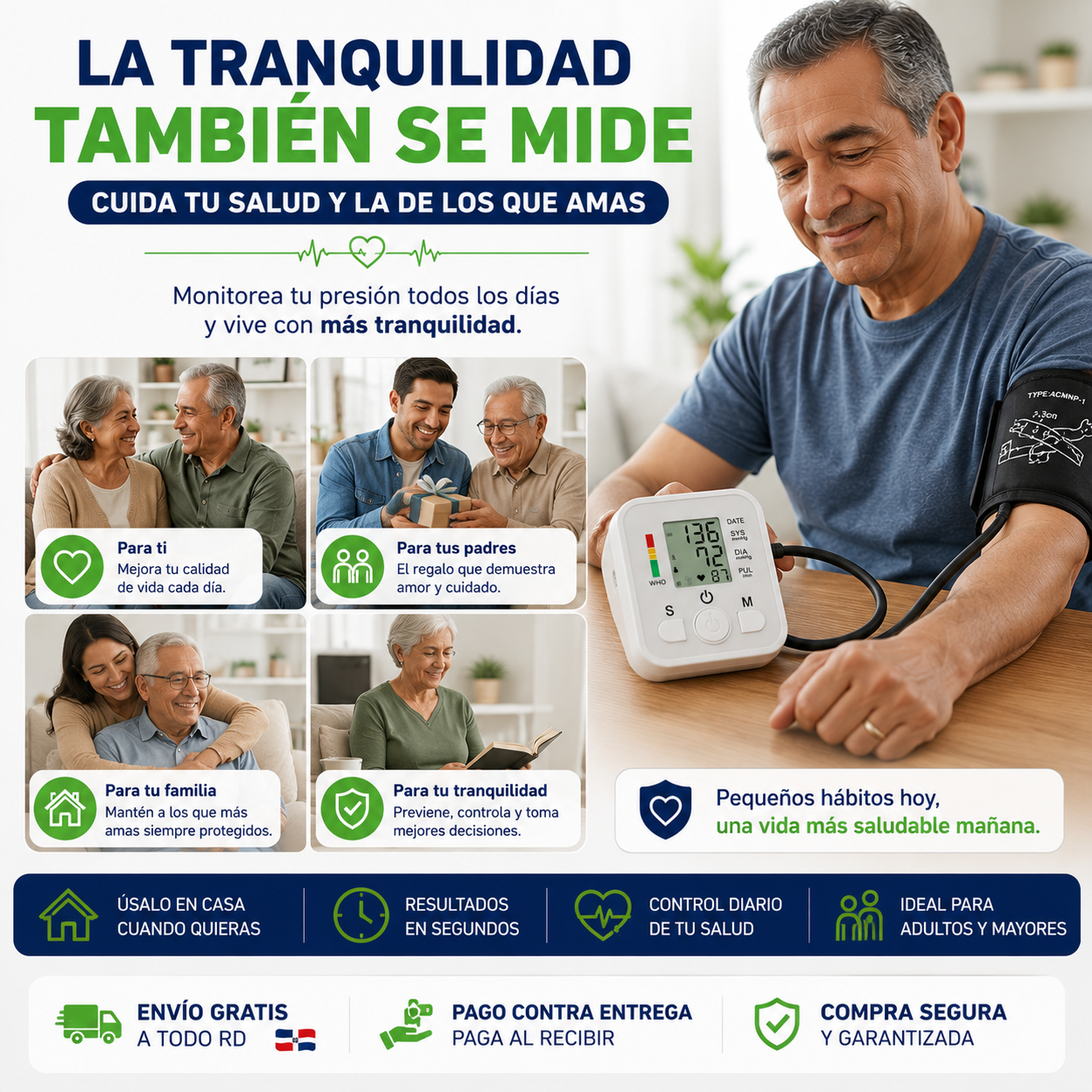 HeartTrack™ / Monitoreo práctico para cuidar tu salud