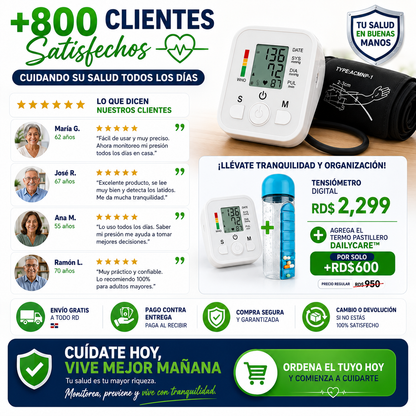 HeartTrack™ / Monitoreo práctico para cuidar tu salud