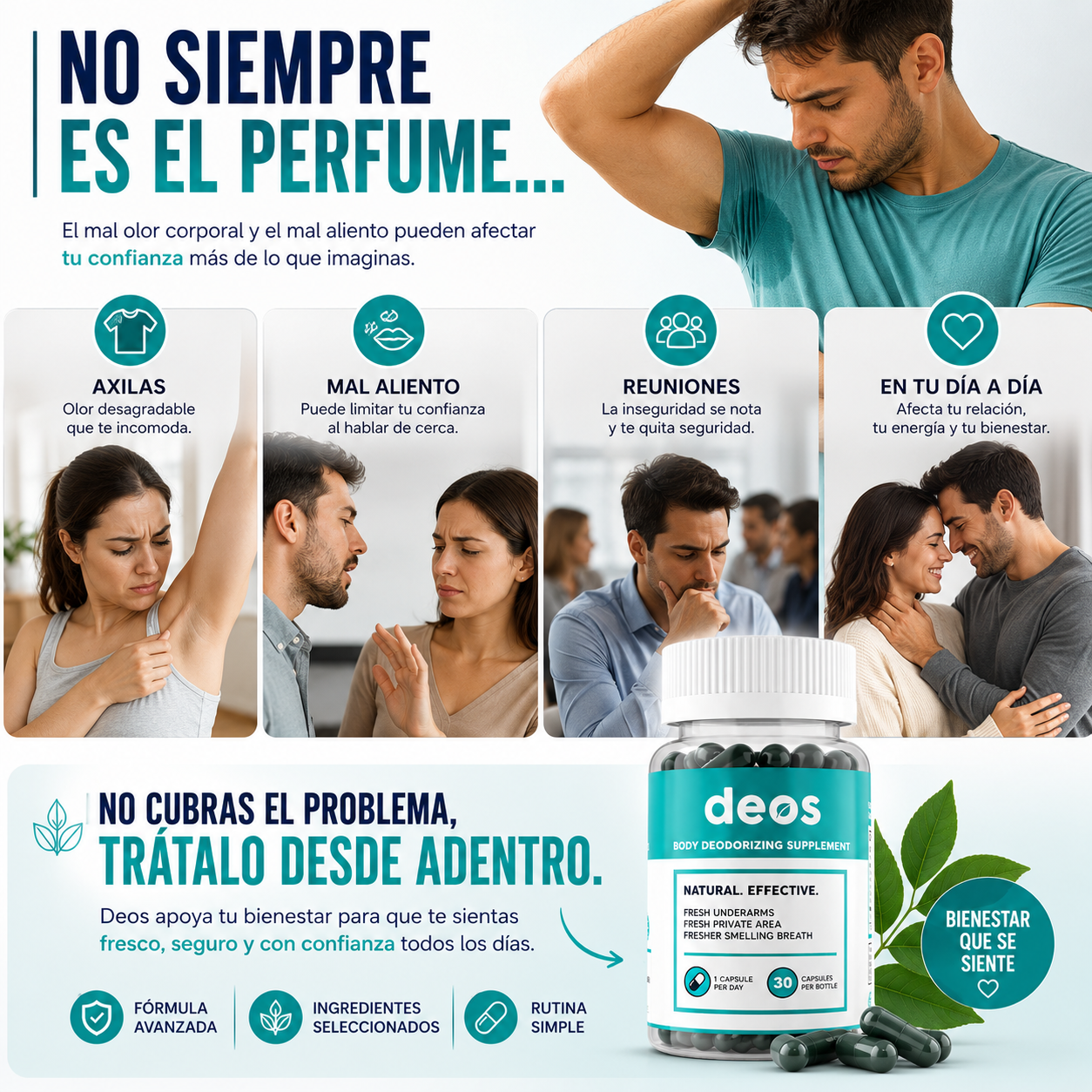 Deos FreshCore™ / Una cápsula al día para una rutina más fresca y segura